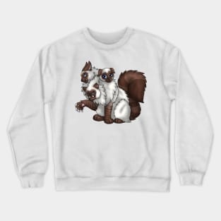 CerPURRus: Chocolate Lynx Point Crewneck Sweatshirt